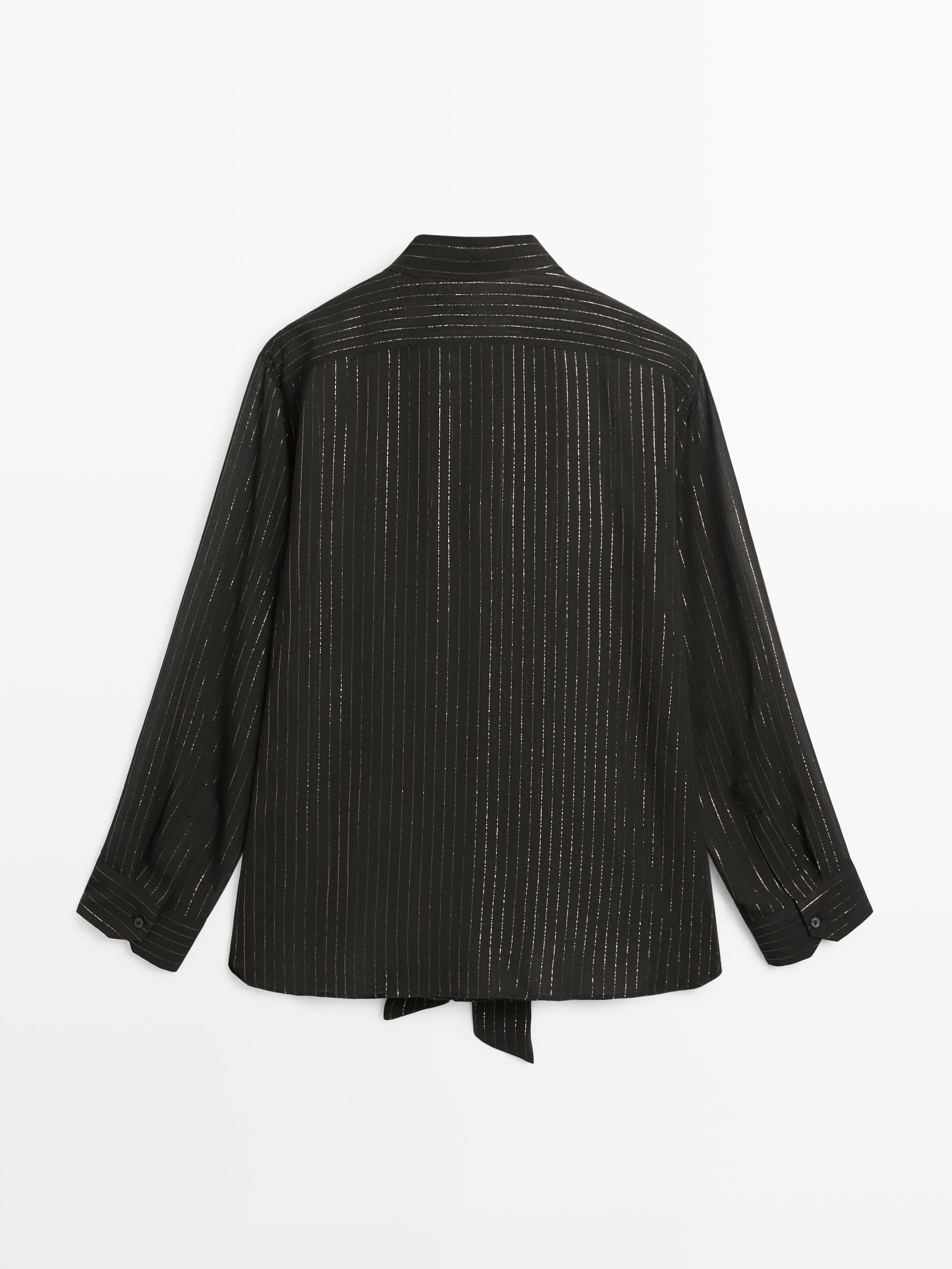 Chemisier fluide à col foulard